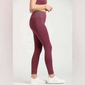 XL • GRAND BEACH CLUB• Washed Rib Seamless Leggings